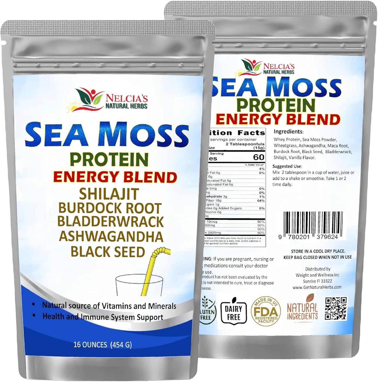 Natural Irish Sea Moss Protein Powder