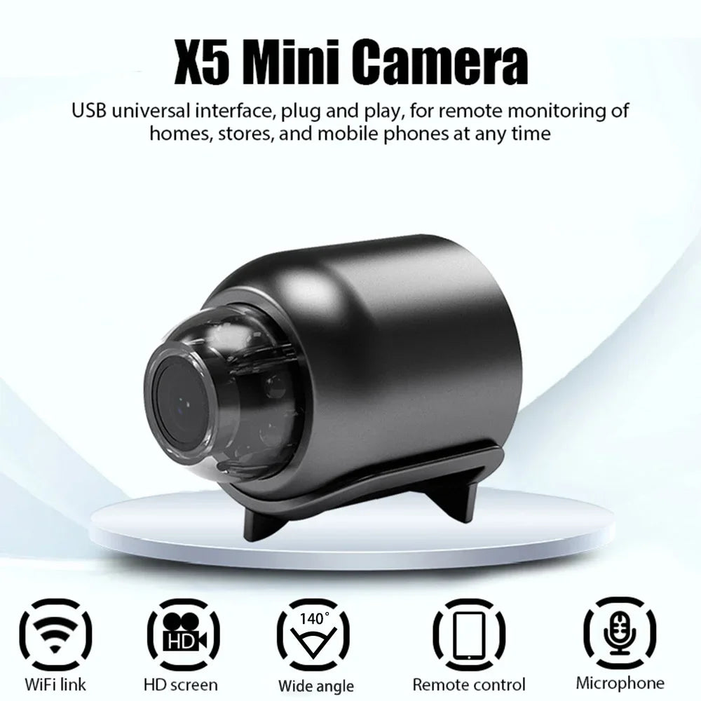 Audio Video Wireless Security Surveillance Camera 1080P HD Mini Camera Wifi IP Smart Home Indoor Night Vision AI Human Camcorder