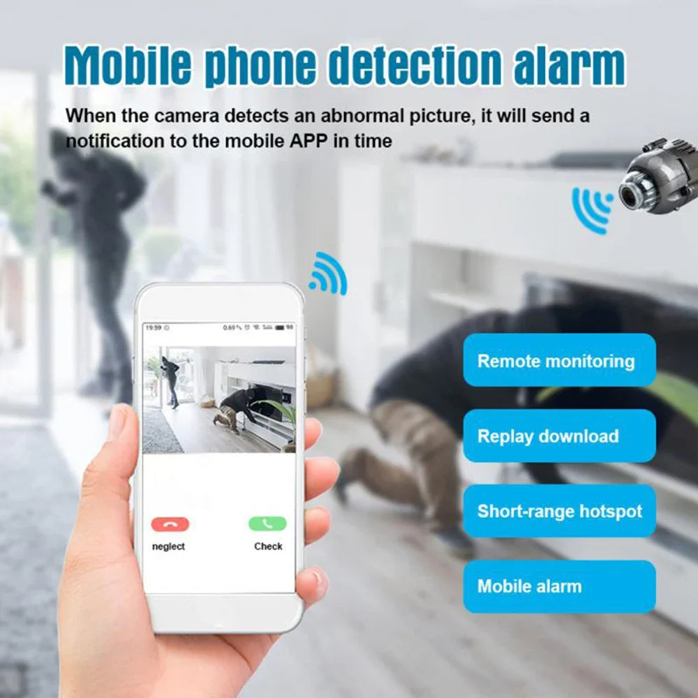 Audio Video Wireless Security Surveillance Camera 1080P HD Mini Camera Wifi IP Smart Home Indoor Night Vision AI Human Camcorder