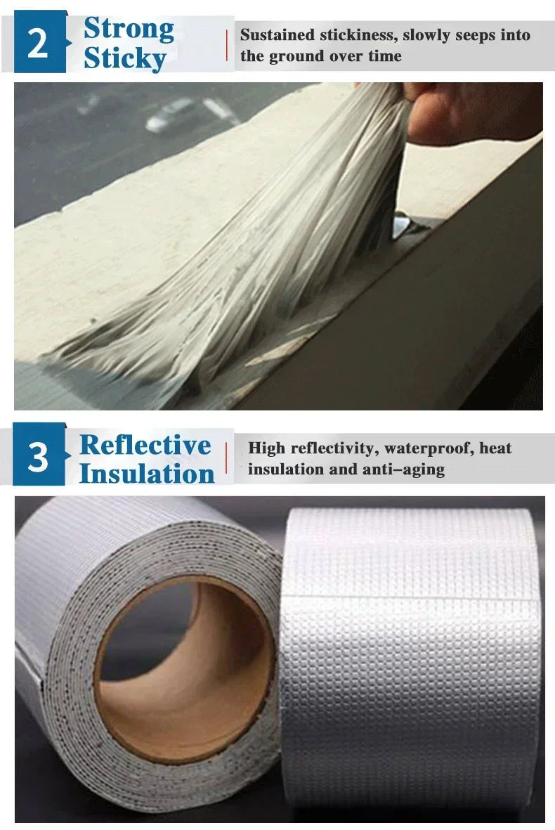 Self-adhesive Butyl Tape Fireproof Waterproof Leak-proofing Tape
