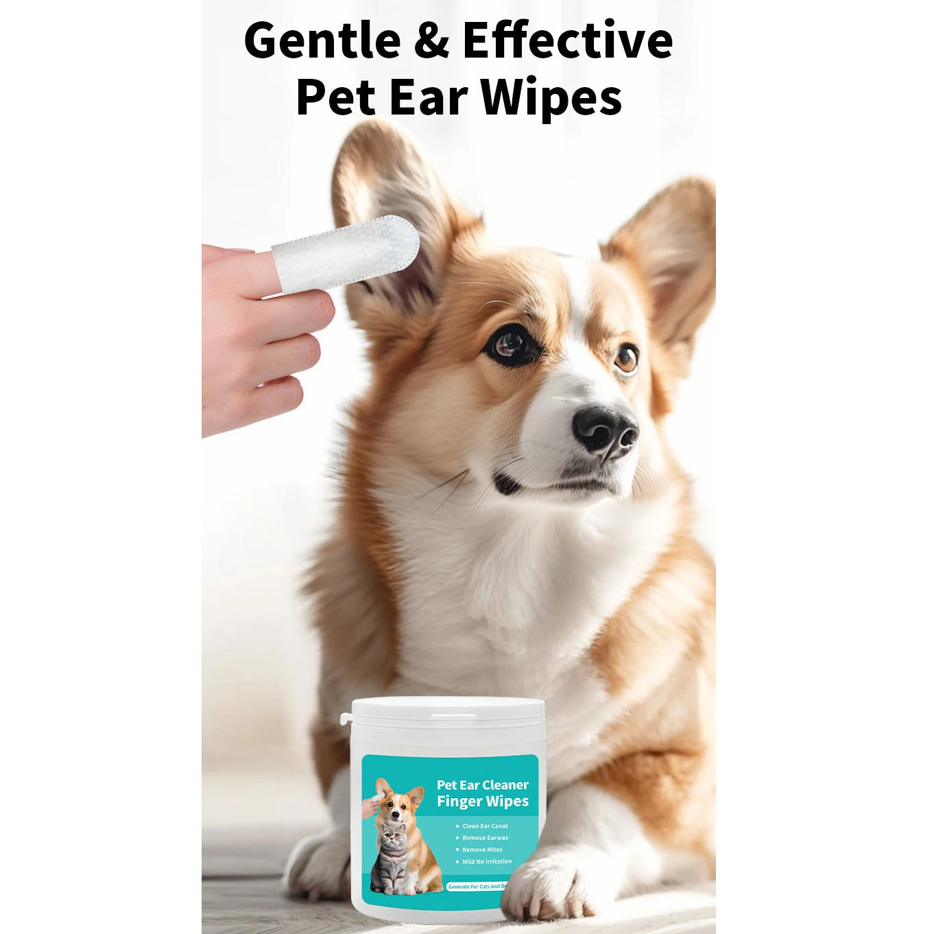 Pet cleaning products Ear cleaning wipes
