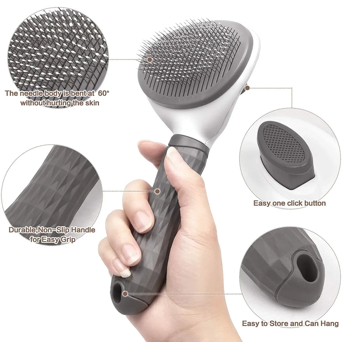 Pet Dog Brush Cat Comb Self Cleaning Pet