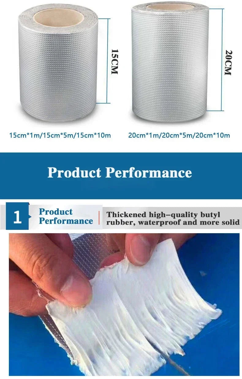 Self-adhesive Butyl Tape Fireproof Waterproof Leak-proofing Tape