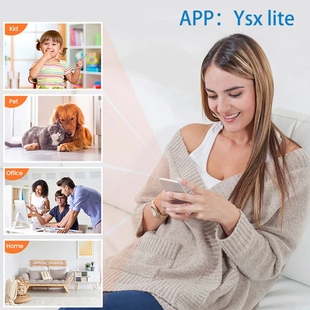 Audio Video Wireless Security Surveillance Camera 1080P HD Mini Camera Wifi IP Smart Home Indoor Night Vision AI Human Camcorder