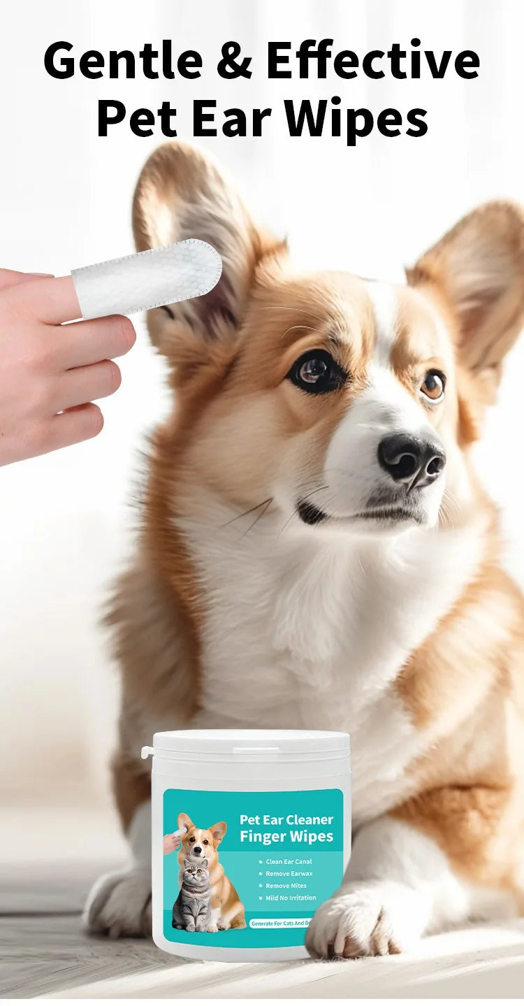 Pet cleaning products Ear cleaning wipes