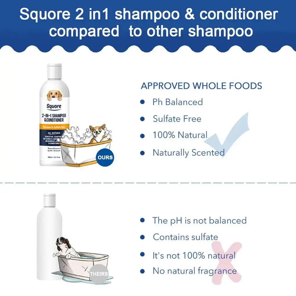 Puppy Shampoo And Conditioner 2 In 1 Natural Moisturizing Shampoo