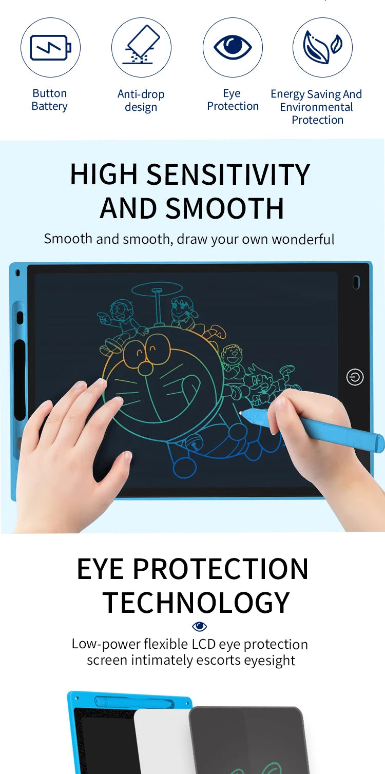 6.5/8.5/10/12 inch Lcd Writing Tablet Drawing Board