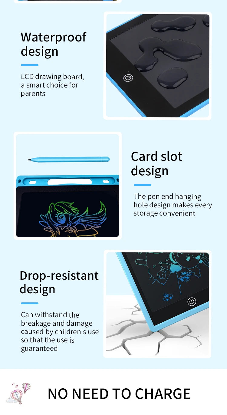 6.5/8.5/10/12 inch Lcd Writing Tablet Drawing Board