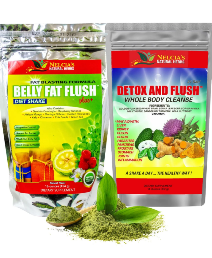 Belly Fat Flush Diet Powder Shake Keto Enhanced with Detox