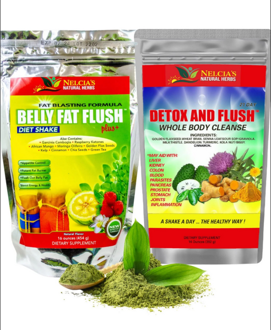 Belly Fat Flush Diet Powder Shake Keto Enhanced with Detox